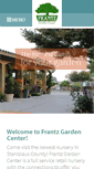 Mobile Screenshot of frantzgardencenter.com