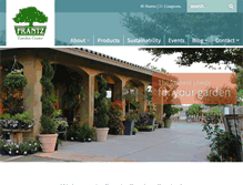 Tablet Screenshot of frantzgardencenter.com